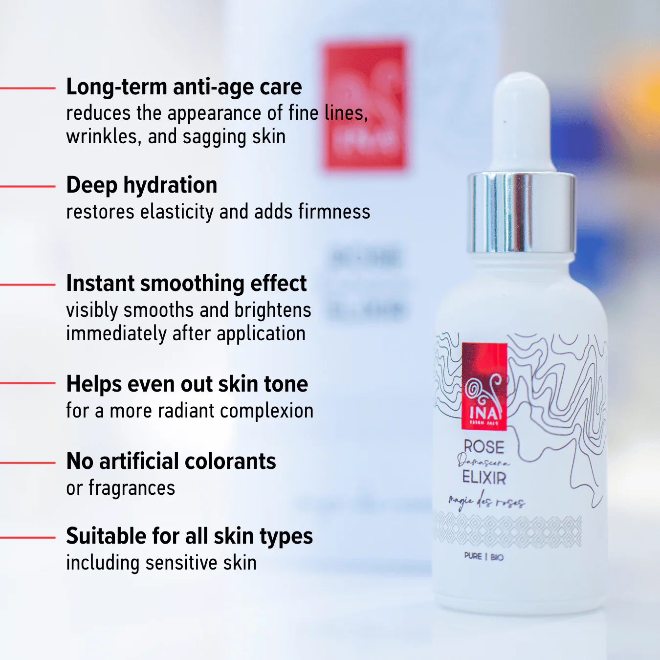 Intensive Anti-Age Face Serum with Organic Rose Oil – Rose Elixir - Image 3