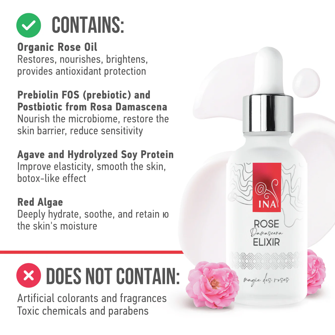 Intensive Anti-Age Face Serum with Organic Rose Oil – Rose Elixir - Image 4